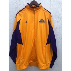 Los Angeles Lakers Adidas Gold WarmUp Jacket